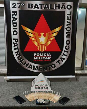 PM prende dois autores e apreende materiais relacionados ao tráfico em Santa Luzia