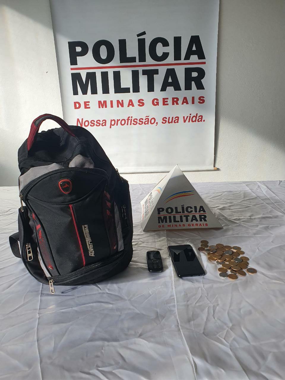PM encontra mochila contendo pertences da vítima