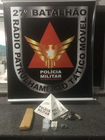 PM prende autor, apreende arma de fogo e droga no São Pedro