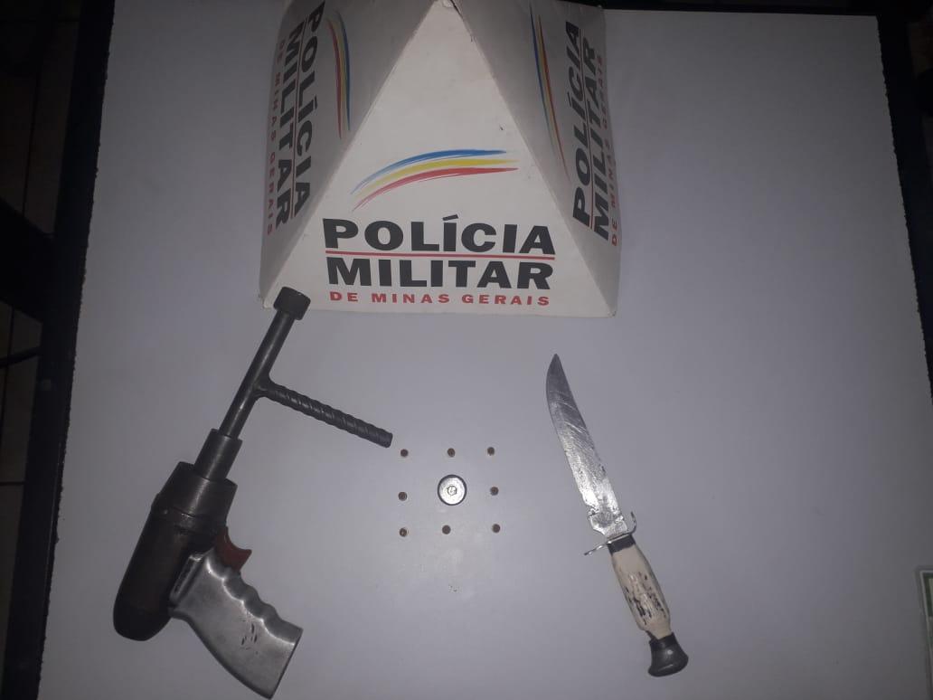 PM prende três indivíduos com posse de arma de fogo