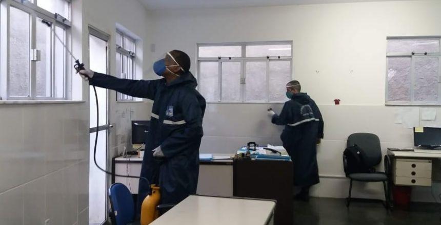 Guarda Municipal reforça descontaminação em duas secretarias municipais