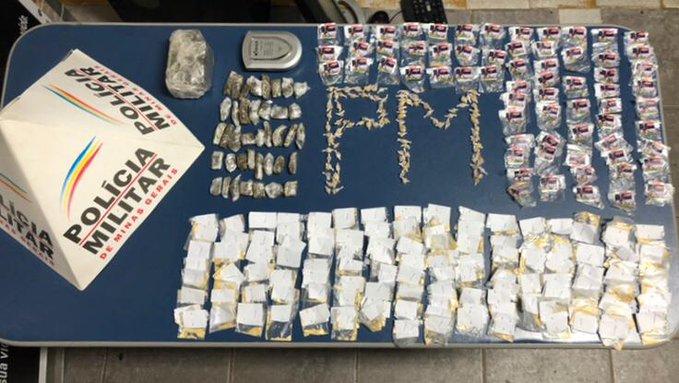 Policia Militar apreende drogas em Cataguases