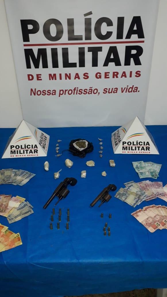 Policia Militar faz apreensão de armas e drogas no Parque Guarani