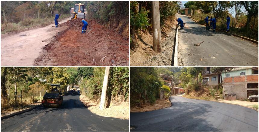 Rua do Bairro Granjas Bethânia recebe novo asfalto