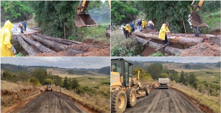 Secretaria de Obras faz intervenções em bairro e na área rural