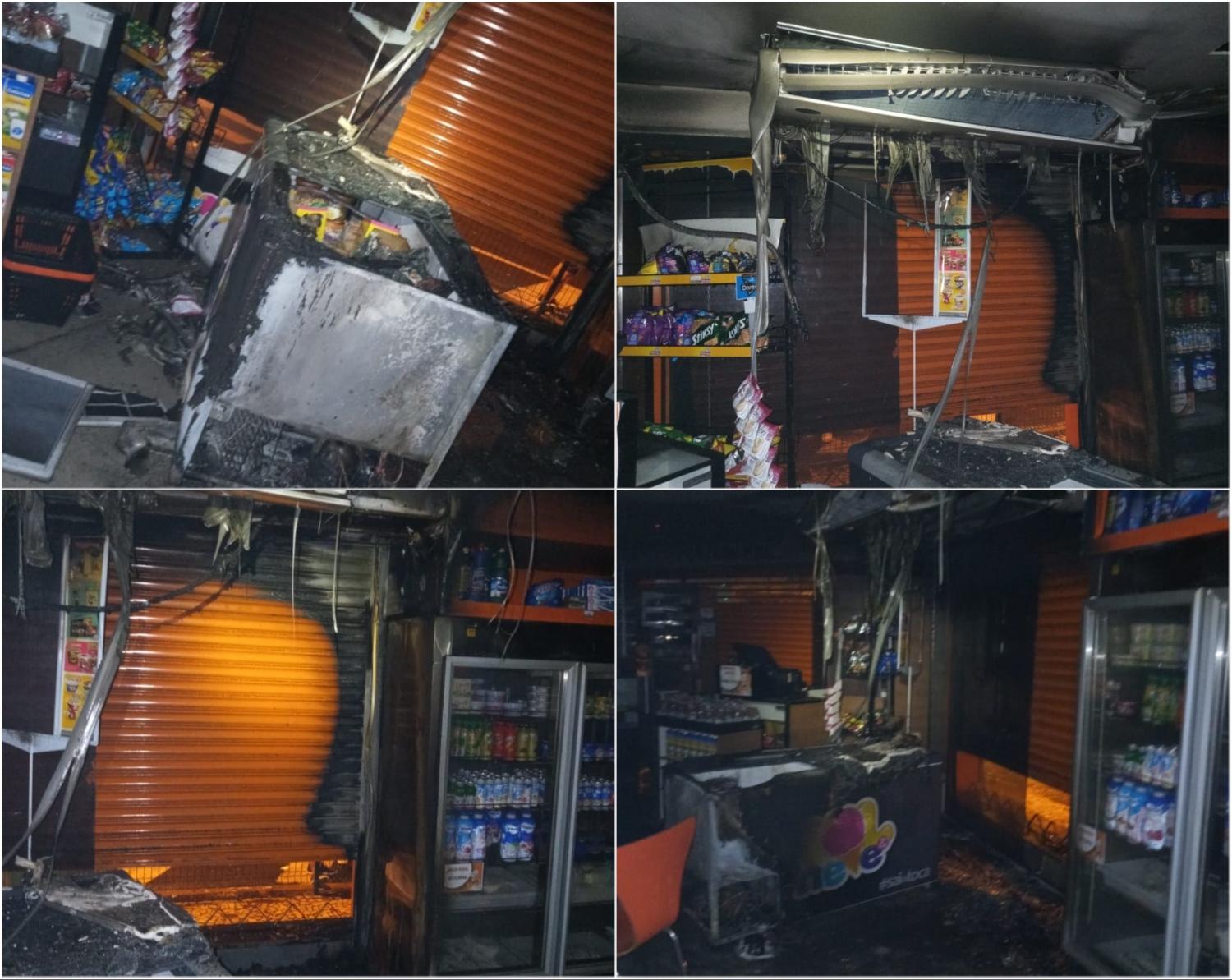 Padaria pega fogo no Centro de Juiz de Fora