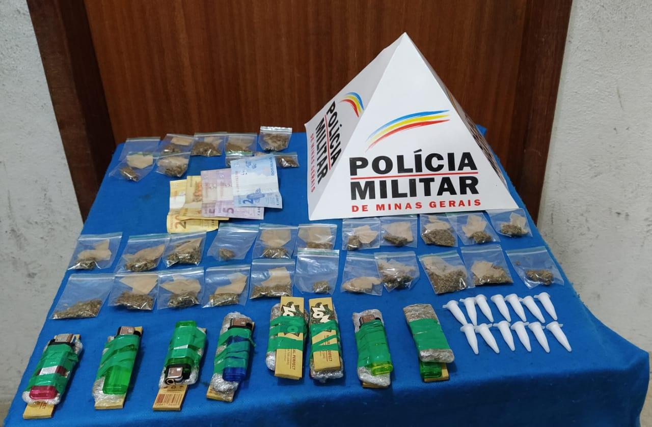PM apreende suspeito de tráfico de drogas no Vila Ideal