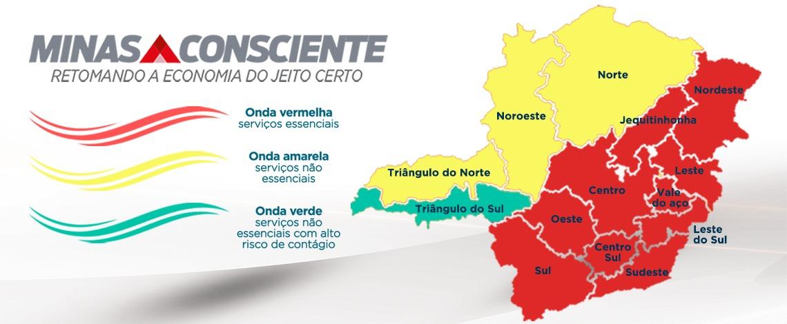 Atualização semanal do Minas Consciente orienta Juiz de Fora permanecer na Onda Vermelha