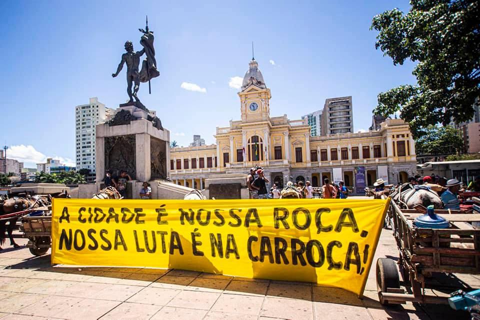 Carroceiros fazem manifestação em Belo Horizonte