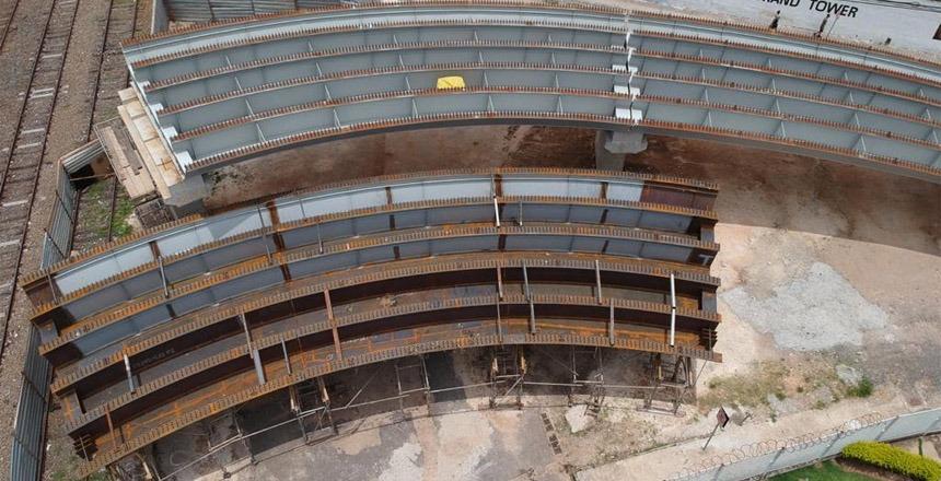 Obra do Viaduto dos Três Poderes está em fase de conclusão