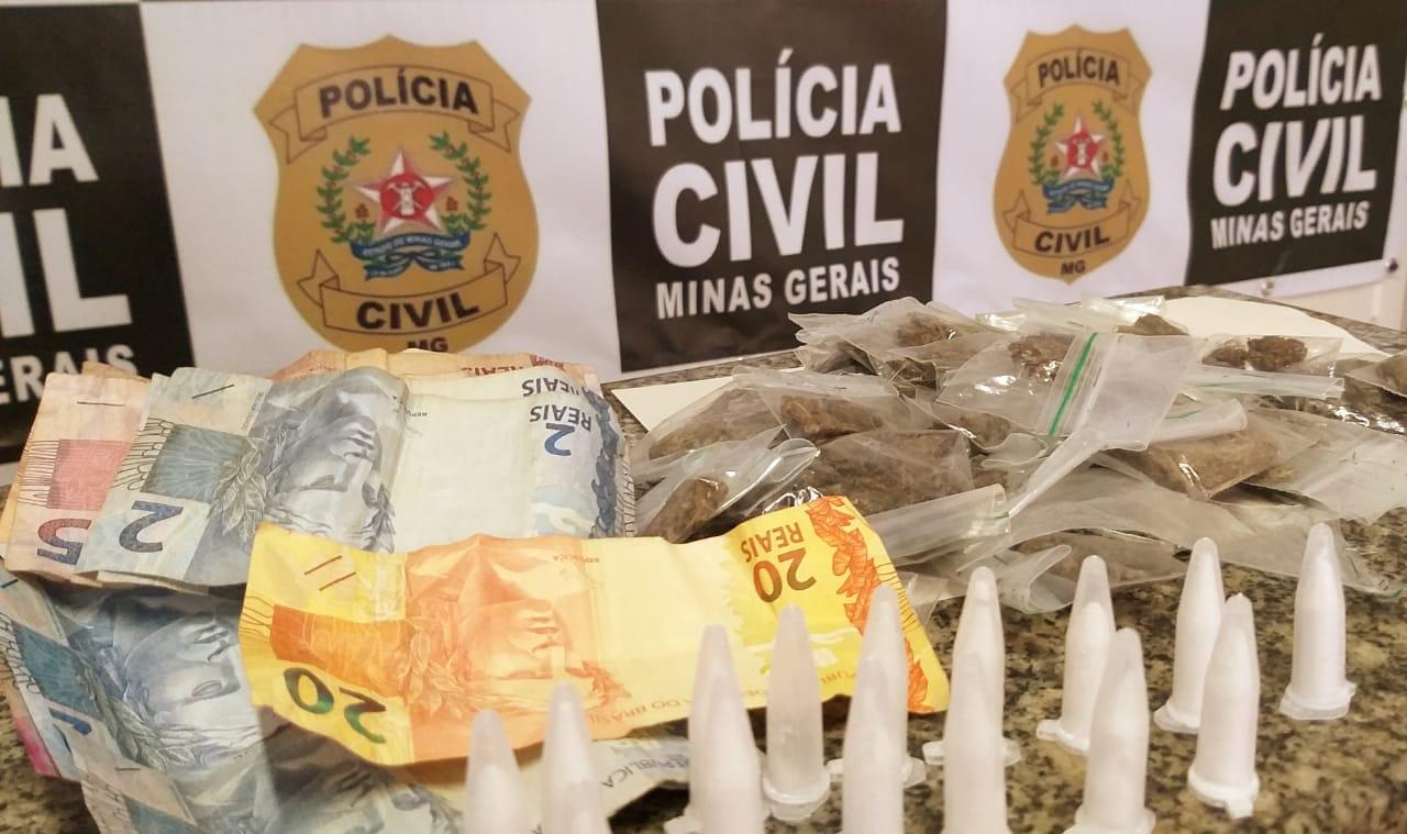 PCMG apreende dois adolescentes e drogas em ação de combate ao tráfico
