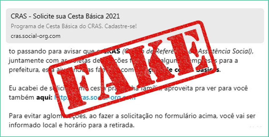 PJF alerta sobre link falso para doação de cestas básicas