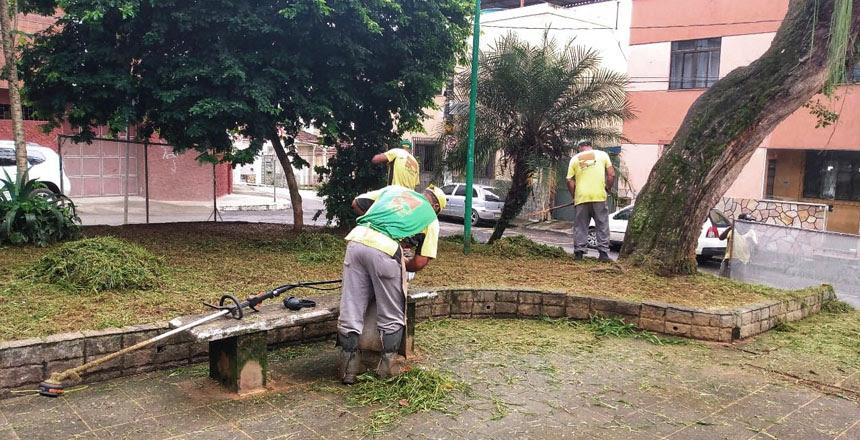 Praças do Manoel Honório e do Paineiras recebem serviços da operação Boniteza