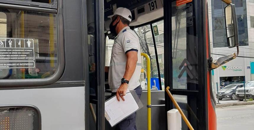 Fiscalização da PJF vistoria 619 ônibus e mais de 400 estabelecimentos nos primeiros dias de lockdown
