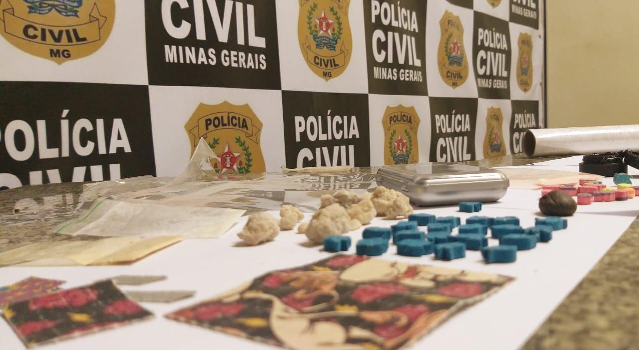 PCMG prende um suspeito e apreende grande quantidade de drogas sintéticas em ação de combate ao tráfico