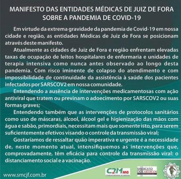 Manifesto das entidades Médicas
