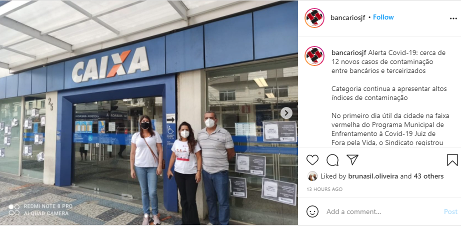 Alerta Covid-19: cerca de 12 novos casos de contaminação entre bancários e terceirizados