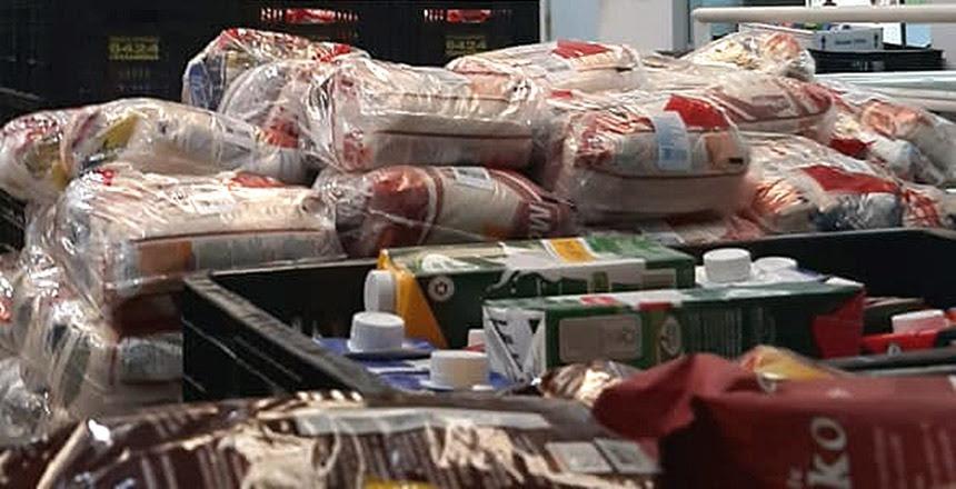 Alimentos e material de higiene somam mais de seis toneladas em dois dias de arrecadação de campanha