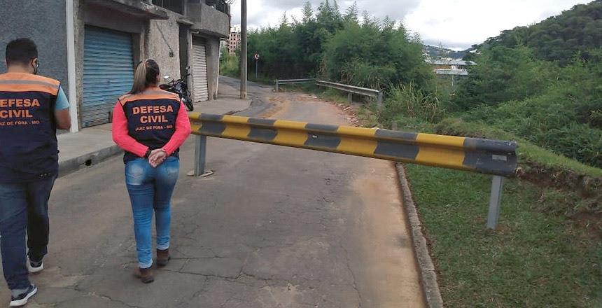 Em vistoria de reavaliação, Defesa Civil reforça que não há risco para imóveis da Rua Francisco Altomar