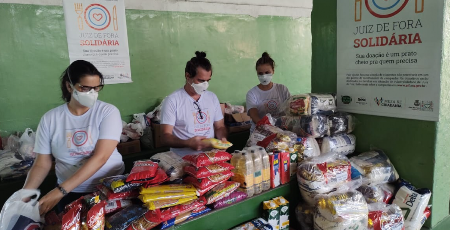 “Juiz de Fora Solidária” arrecada mais de 12 toneladas entre alimentos e materiais de higiene
