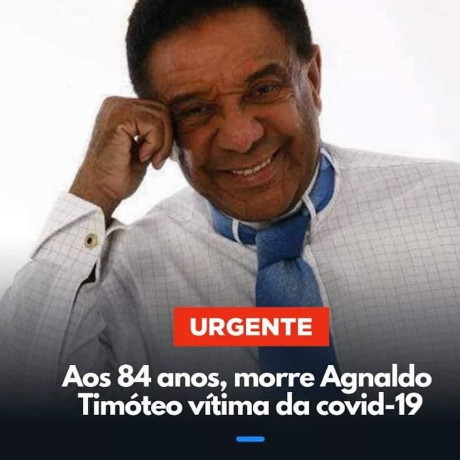 Morre aos 84 anos Agnaldo Timóteo, vítima da Covid-19