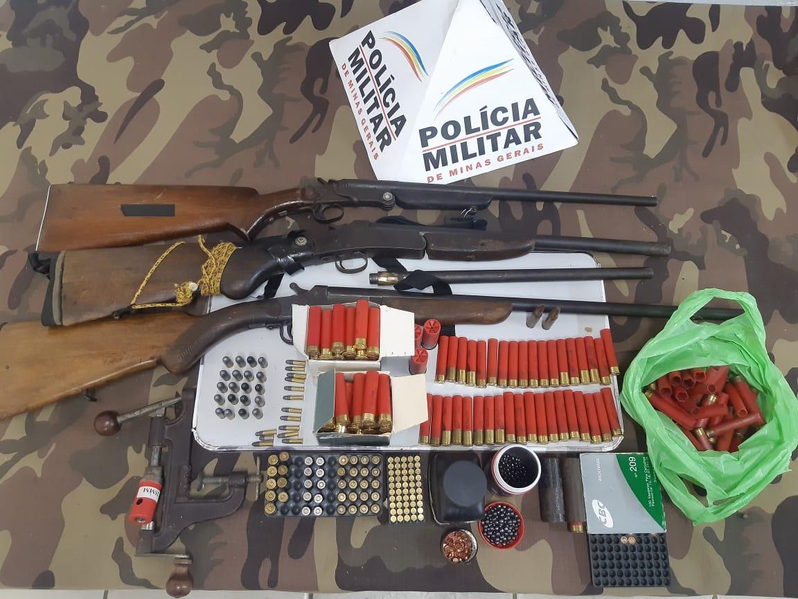 Posse ilegal de arma de fogo no bairro Caeté