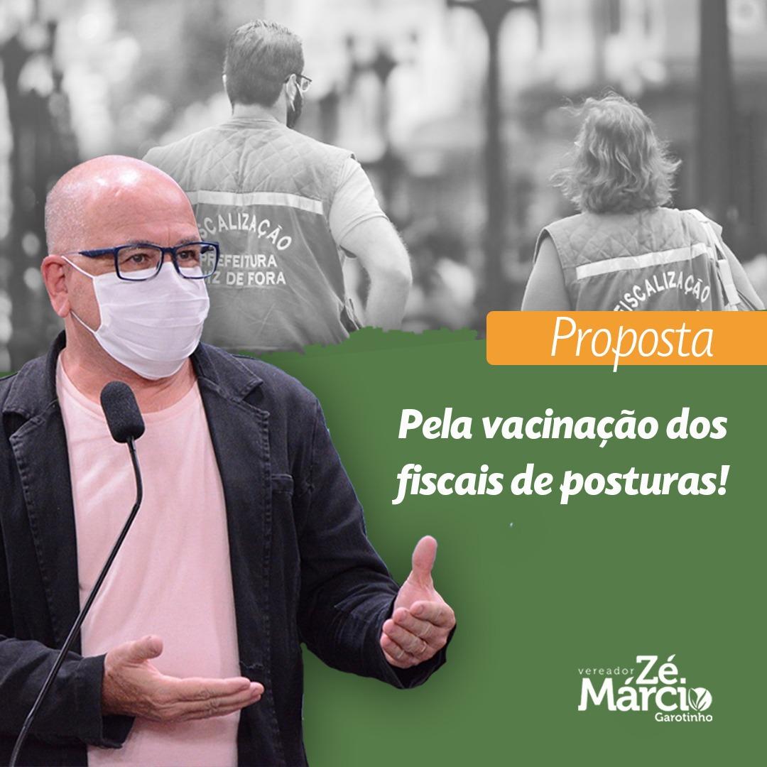 Vereador Zé Márcio solicita a prioridade de vacinação para os Fiscais de Posturas Municipais