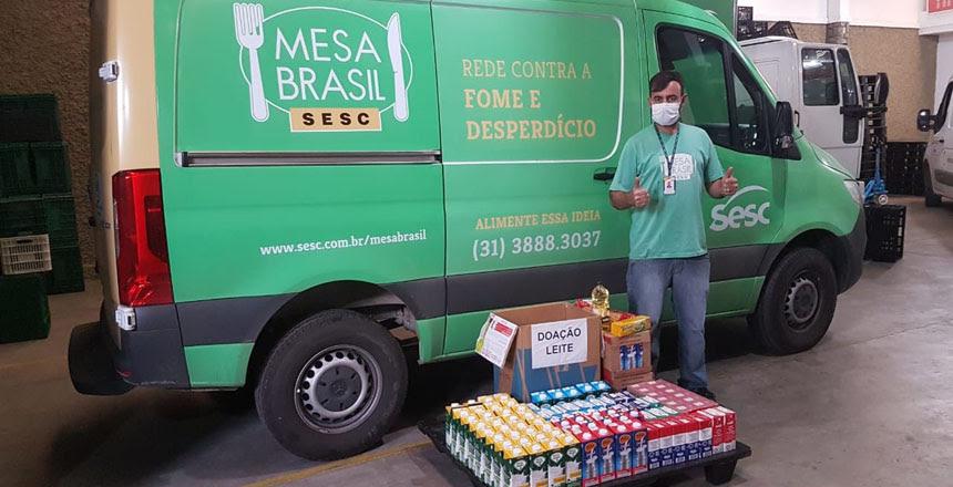 Cesama doa 131 litros de leite para famílias em situação de vulnerabilidade