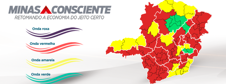 Dez das 14 macrorregiões permanecem na onda vermelha do Minas Consciente