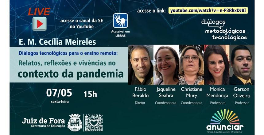 Escola municipal apresentará relatos, reflexões e vivências no contexto da pandemia