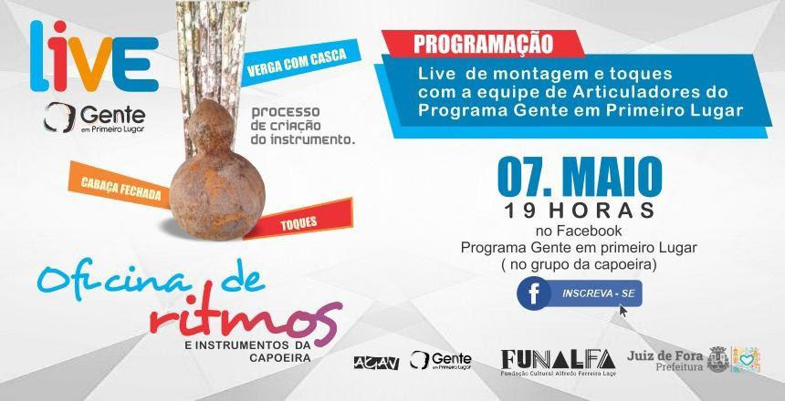 Gente em Primeiro Lugar promove oficina de Ritmos e Instrumentos da Capoeira