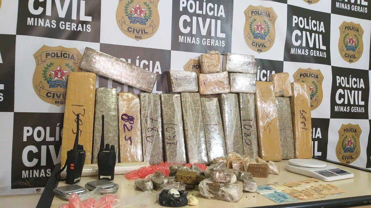 Polícia Civil prende três homens por tráfico de drogas em Juiz de Fora