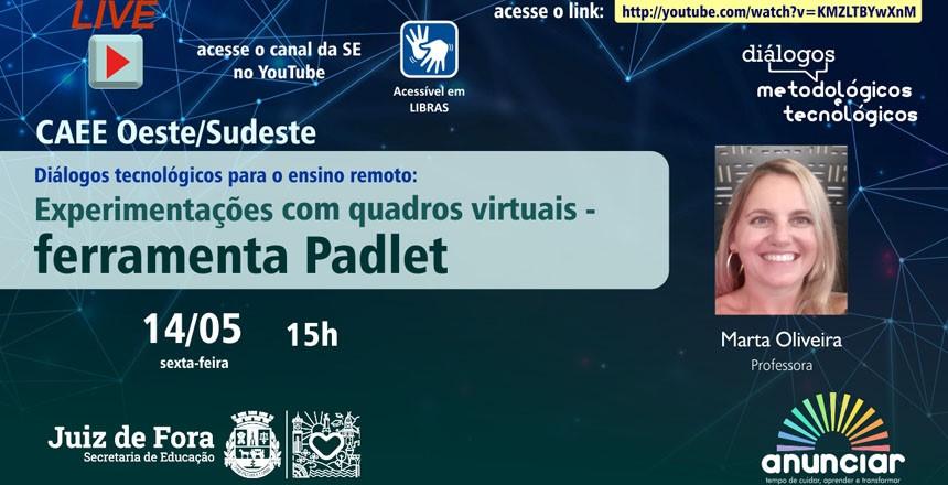 Professora de CAEE apresentará experimentações com quadros virtuais no contexto da pandemia