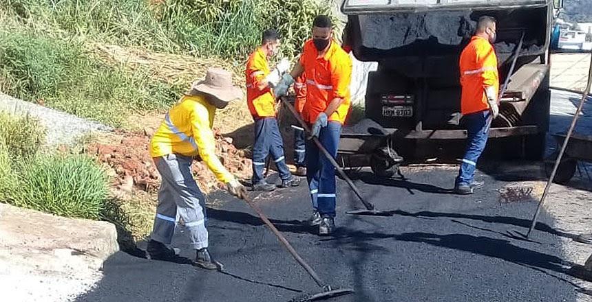 Empav realiza serviços de pavimentação asfáltica no bairro Ipiranga e Tupã