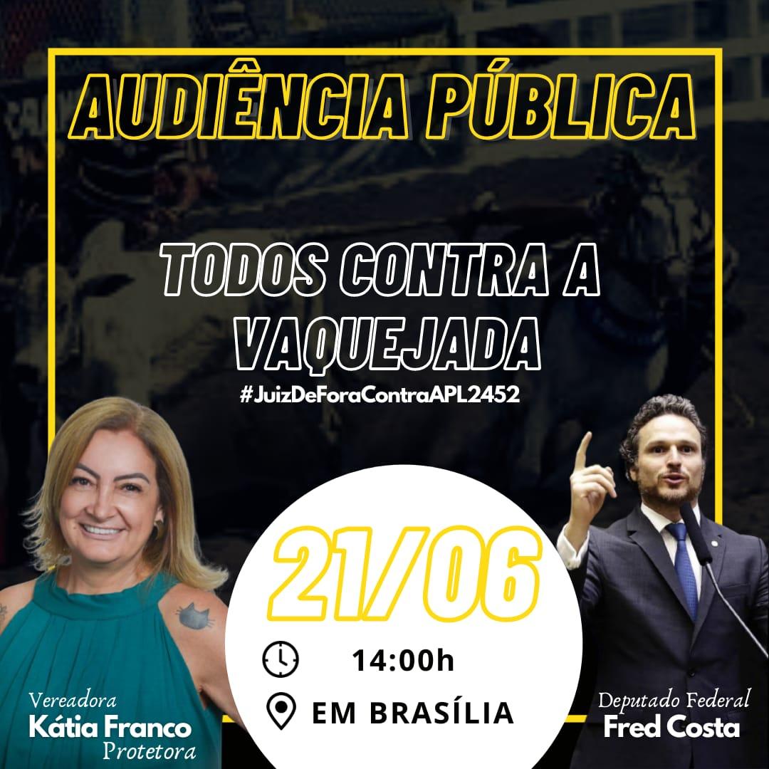 Vereadora Katia Franco vai à Brasília participar de Audiência pela causa animal