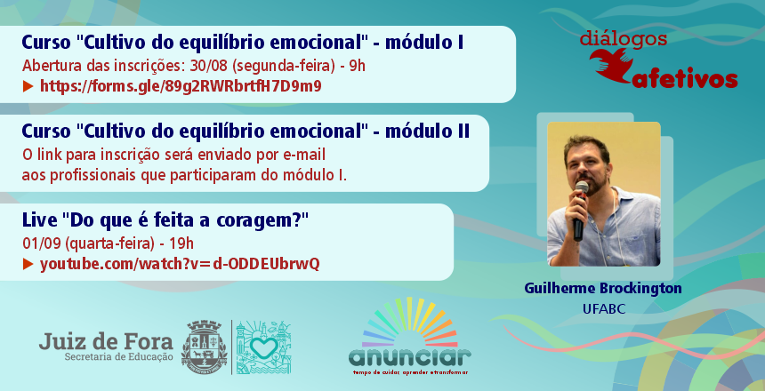 Diálogos Afetivos da SE abrem inscrições para curso e anunciam live