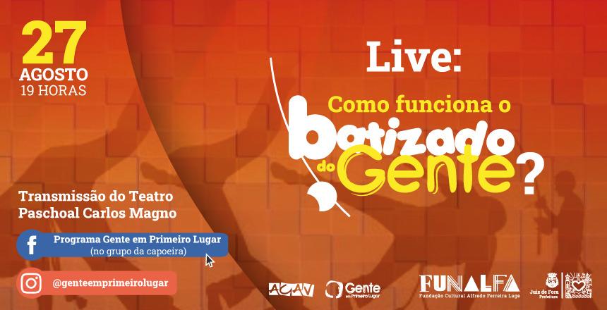 Live do “Gente em 1º Lugar” celebra capoeira e homenageia mestres