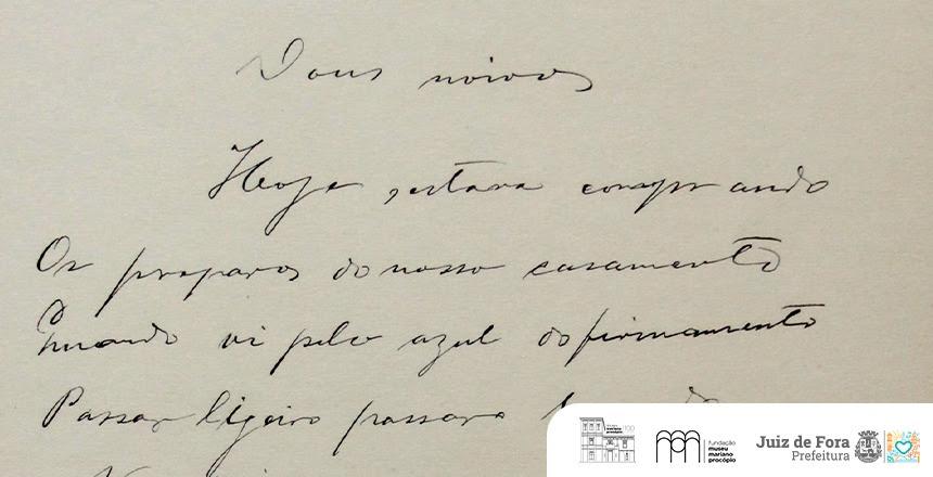 Manuscrito de 121 anos é destaque na websérie do Museu Mariano Procópio