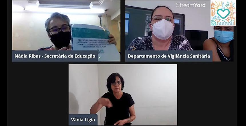 Profissionais de escolas e creches participam de formação com Vigilância Sanitária