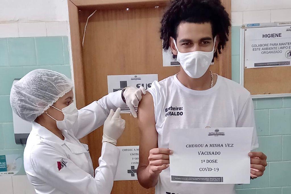 Prefeitura de Matias Barbosa realizará vacinação contra a Covid-19 durante o sábado