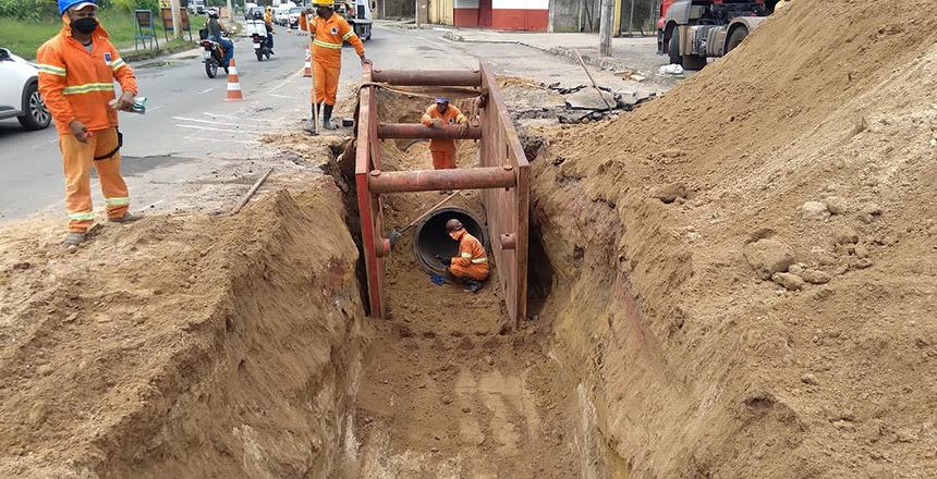Acesso Norte é parcialmente interditado para obras da quarta adutora a partir desta quinta-feira, 21