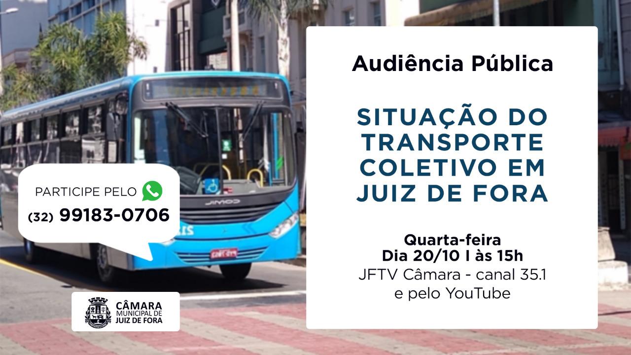 Audiência Pública abordará transporte público