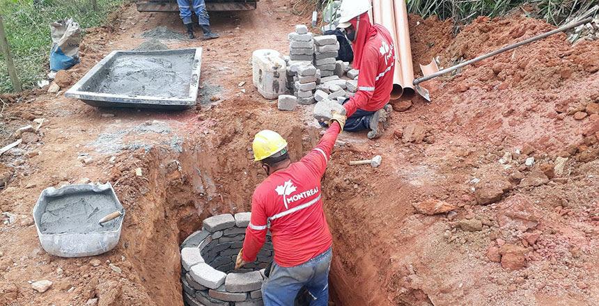 Cesama remodela 300 metros de redes de esgoto no Nossa Senhora de Lourdes