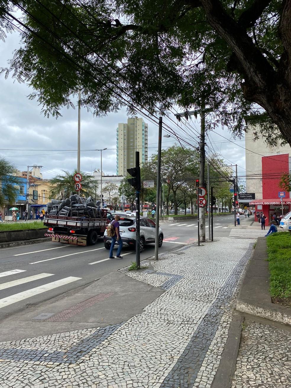 Av. Barão do Rio Branco / Rua Benjamim Constant radar sentido centro/bairro — Foto: Petterson Marciano/g1