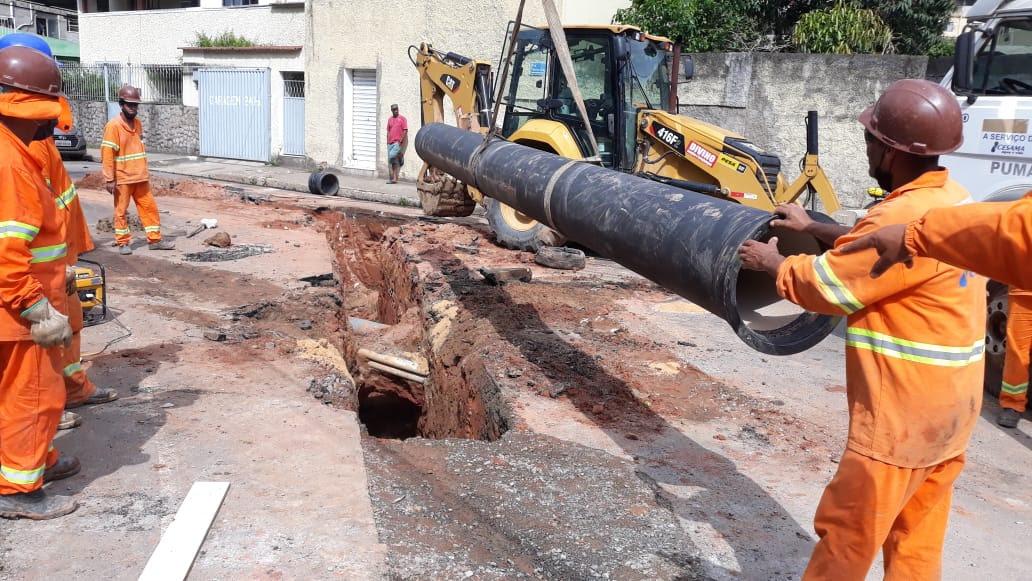 Trânsito é desviado no Vitorino Braga para obras da Cesama