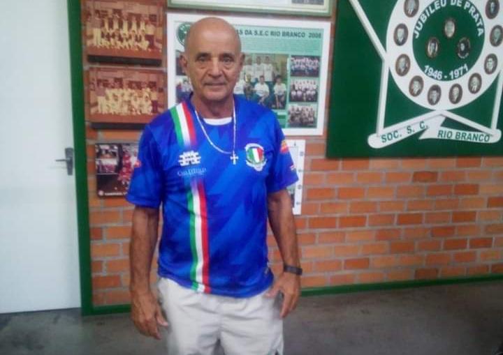 Everaldo Medeiros durante a disputa do GP Brasil de Bocha, em fevereiro de 2020. Foto: Arquivo Bocha Casa D'Italia JF. 