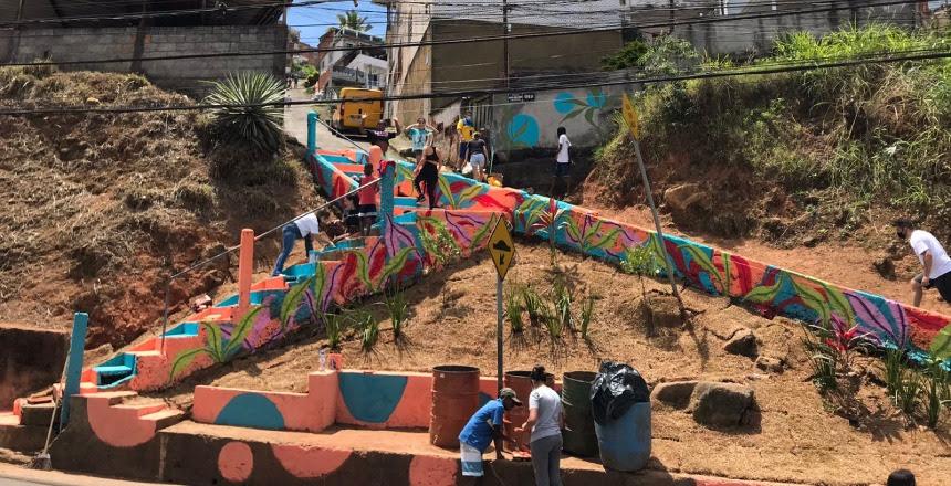 Moradores do Dom Bosco participam de ações de revitalização com apoio do Programa Boniteza