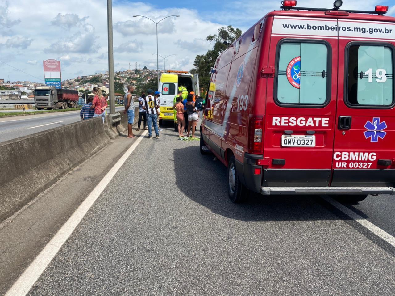 Mulher é atropelada na rodovia BR 040