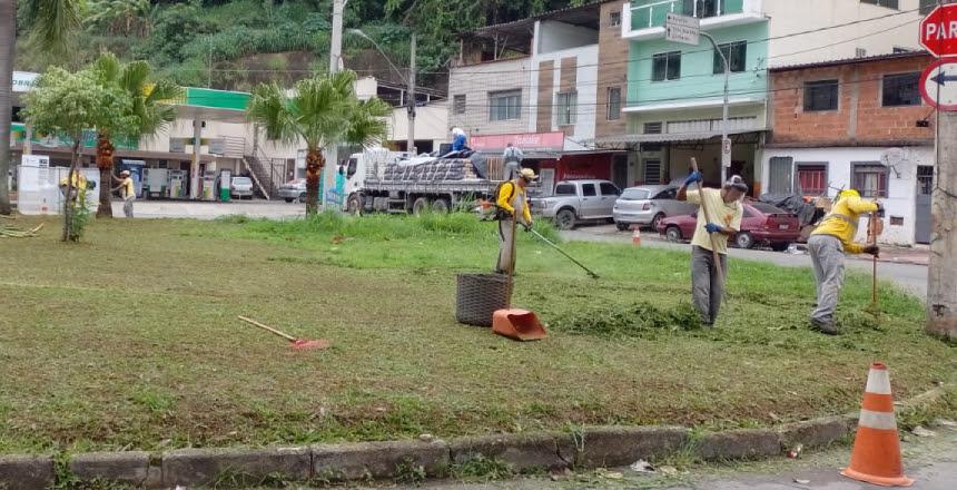 Rio Branco, Manoel Honório e Santa Terezinha recebem serviços de zeladoria da Prefeitura