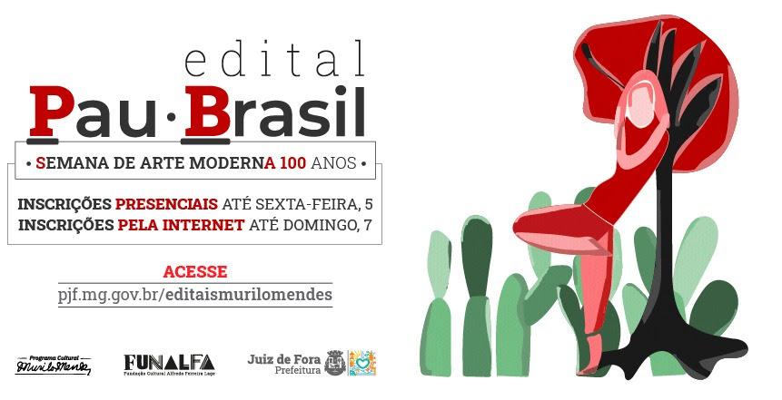 Últimos dias para inscrição de projetos no Edital “Pau-Brasil”